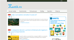 Desktop Screenshot of haotik.ro