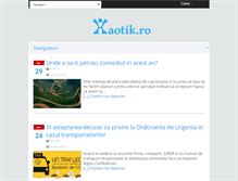 Tablet Screenshot of haotik.ro